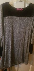 Black and gray dress